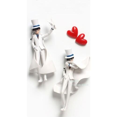 Two styles Cartoon Anime Detective Conan Kidd Creative Stereo Fridge Magnet Sticker Large Refrigerator Decorative Magnet Sticker