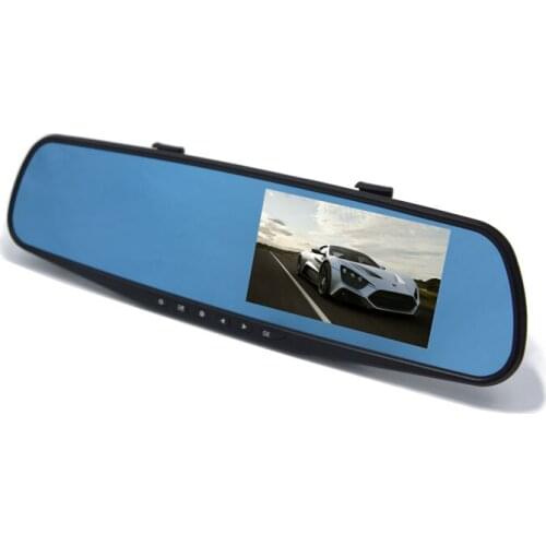 4.3 inch LTPS LCD screen Video Dash Cam Recorder Car Camera DVR 3 In 1 Rearview Mirror+Front Car DVR+Rearview Camera Optional