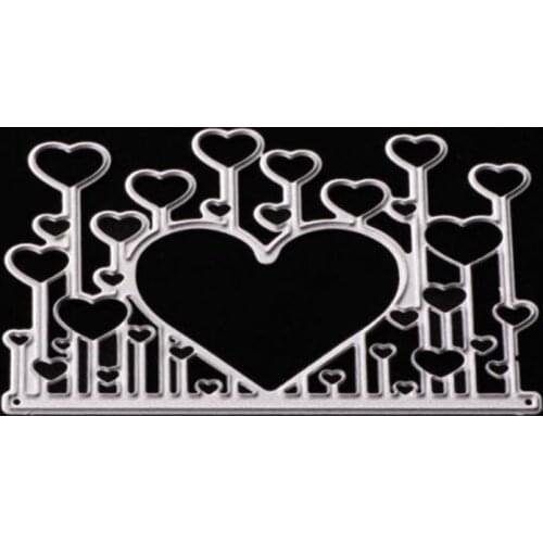 YLCD064 Love Frame Metal Cutting Dies For Scrapbooking Stencils DIY Album Cards Decoration Embossing Folder Template Die Cutter