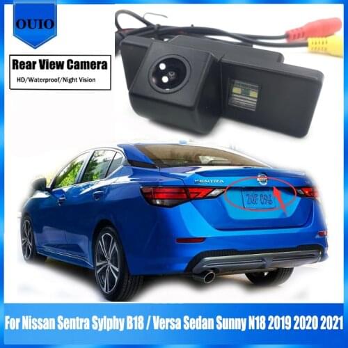 Rear camera For Nissan Sentra Sylphy B18 for Nissan Versa Sedan Sunny N18 2019 2020 2021 Night Vision Parking Reversing Camera