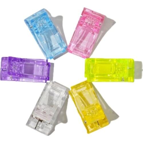 Nail Tips Clip for Quick Building Gel Nail Forms Clips Finger Extension UV LED Builder Clamps