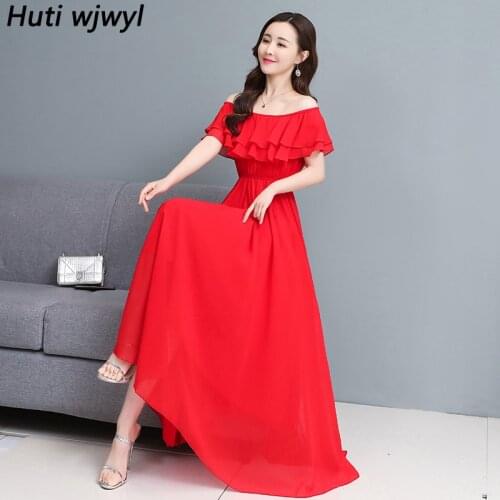 Summer Casual Black Chiffon Beach Sundress Elegant Women Party Sexy White Maxi Vestidos 2021 Vintage Solid Oversize Midi Dresses