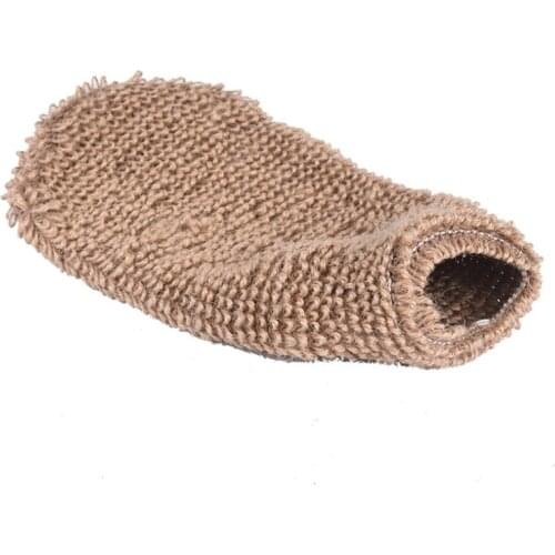 1pcs Exfoliating Hemp Glove Mitt Mitten Bath Sponge Scrubber Remove Dead Skin Deep Clean & Invigorate Your Skin Double Side