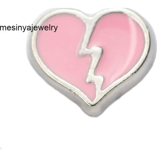 10pcs Broken Love Custom Floating Charms For Glass Locket