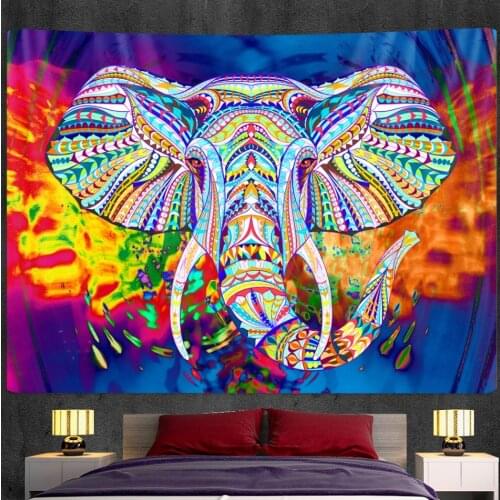 2020 new Indian elephant Mandala tapestry printing wall tapestry yoga mat bedroom home decoration Bohemian mattress