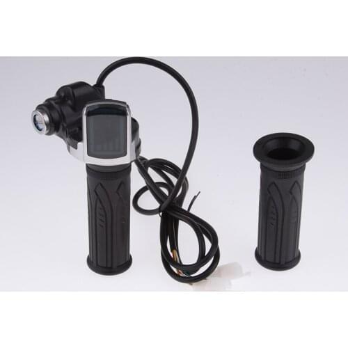 24V Scooter Throttle Grip Handle LCD Display Battery Monitor