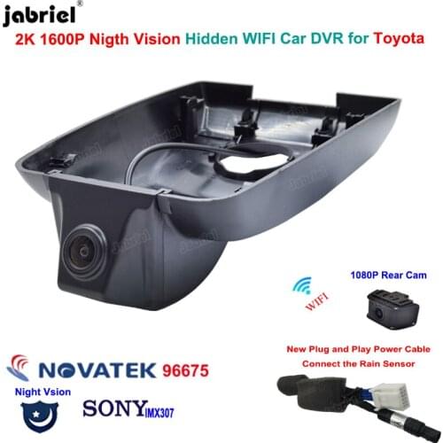 2K Wifi Car DVR Cameras Dashcam For Toyota Highlander XU50 for Toyota Highlander XLE LE 2018 2019 2020 2021 for Toyota Kluger
