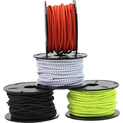 3mm Shock Bungee Cords Elastic Ropes for Outdoor Survival Camping Hiking Marine Boat Crafting Gear Bundles