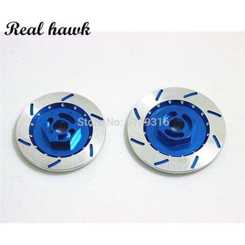 4PCS Aluminum Alloy Brake Disc Wheel Rim Box Metal Hex Adapter 12MM For RC 1/10 Car HSP Fly Fish Buggy Truck 94123 94122 D4 CS