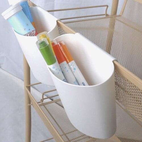 4pcs Kitchen Trolley Hanging Basket Storage Bucket Tableware Sundries Debris Box B85C