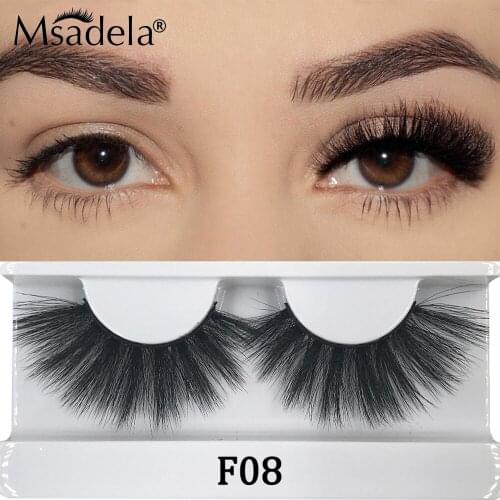 8D Faux Mink Lashes Wholesale 3D Mink Lashes Soft 25MM Fluffy Wholesale Bulk Faux Cils False Eyelashes Makeup Extention Tools