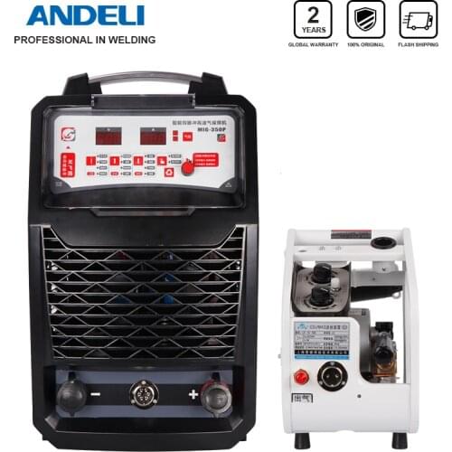 ANDELI Smart Three Phase Aluminium MIG welder lets Double System Pulse MIG-350FP Lasser Transform Split Laser soldering Machine