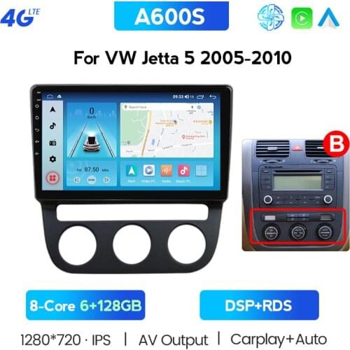 Car Radio Multimedia Video Player Navigation GPS For Volkswagen Jetta 5 2005-2010 Dvd 2 Din Android Car Stereo 2din Cooling Fan