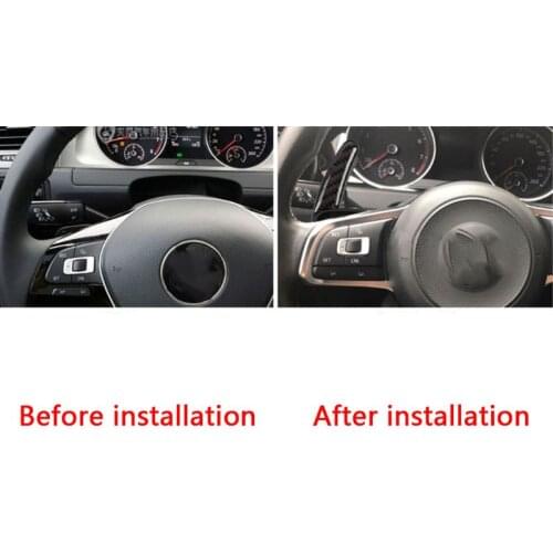 Car Steering Wheel Shift Paddle Extension Auto DSG Direct Shift Gear For Golf Jetta MK6 R20 CC R36 Car Parts E7CA