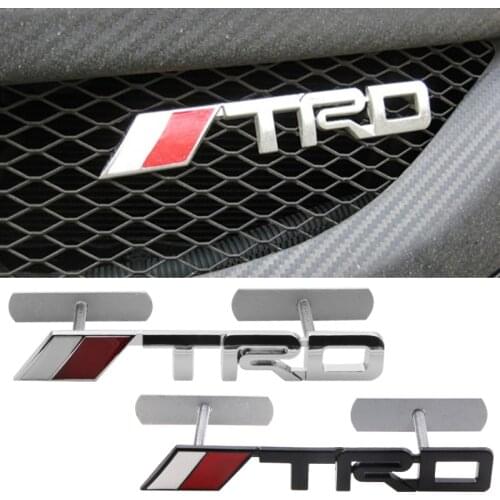 Car Front Metal Badge Labeling Auto Decoration Sticker for Toyotas TRD Corolla Chr Avensis Yaris Camry Accessories Auto gadget