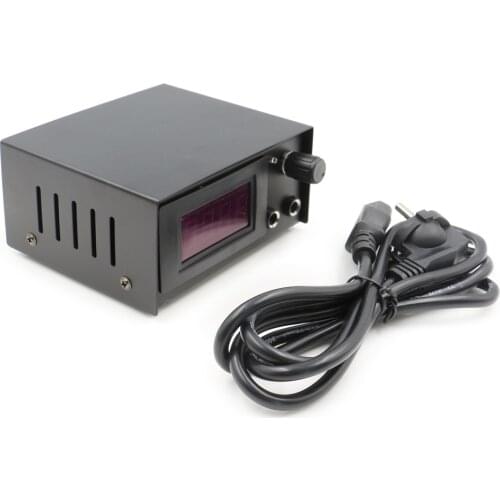 Digital LCD Tattoo Power Supply Black With Power Cable Cheap Tattoo Power Supply For Tattoo Machine Free Shipping