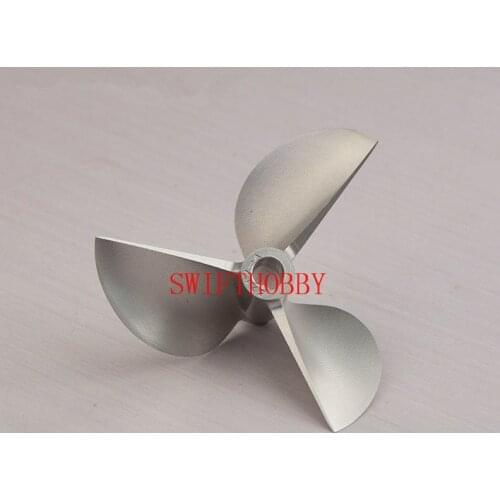CNC 1/4 Aluminum Propeller 67mm Positive 3 bladed 6717 Prop P1.7 RC Boat