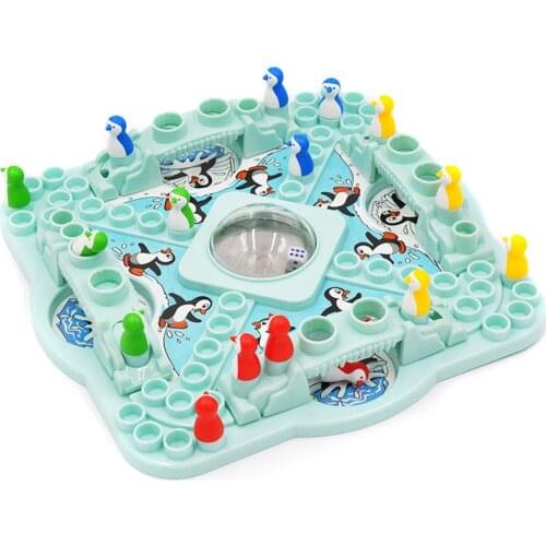 Animals Halma Funny Children Games of Skill & Action Penguin Flying Chess Competition Hobbies Parenting Board Family Game Toys