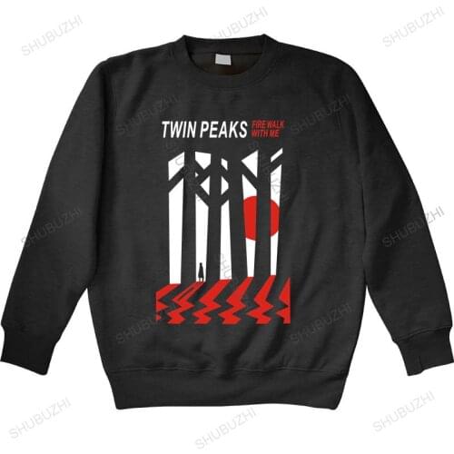 Cotton sweatshirt male spring hoodie Twin Peaks Population Black hoodies warm hoody euro size unisex brand winter sweatshirt