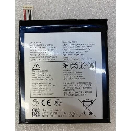 HST New Battery 3080mAh TLp030JC Replacement Battery for Alcatel A3 XL OT 9008X 9008D Mobile Phone Batteries