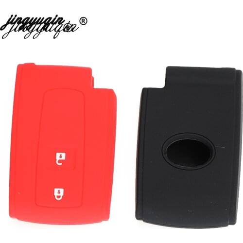 Jingyuqin For TOYOTA Prius Crown Silicone Rubber Car Key Fob Cover Case Shell Set Key Case for Car Car Styling 2 Buttons