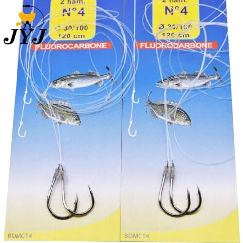 JYJ 2 hooks/pack high Carbon Steel Fishhooks Durable Pesca Fishing Hooks ,sabiki strink hook for fishing