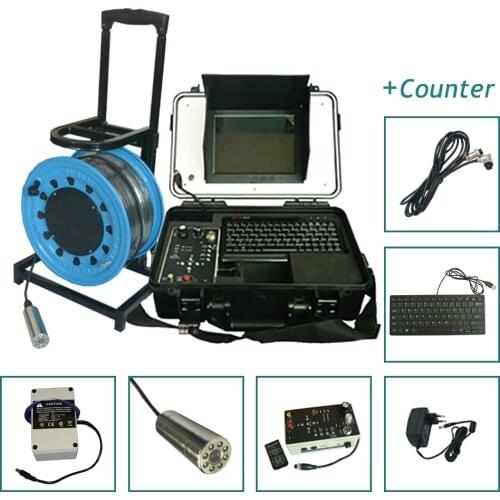 Gas Oil Drain Sewer Pipe Pipeline Leak Inspection Locate Trace Camera with 80m soft cable