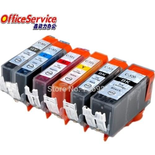 PGI-520 CLI-521 PGI520XL CLI521 Compatible ink Cartridge For Canon MP980 MP990 MP620 MP630 MX860 IP4600 inkjet printer