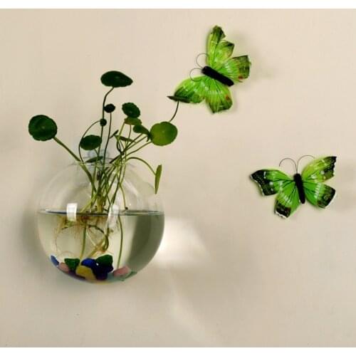 Wall Hang Glass Flower Planter Vase Terrarium Container Home Garden Decor Ball