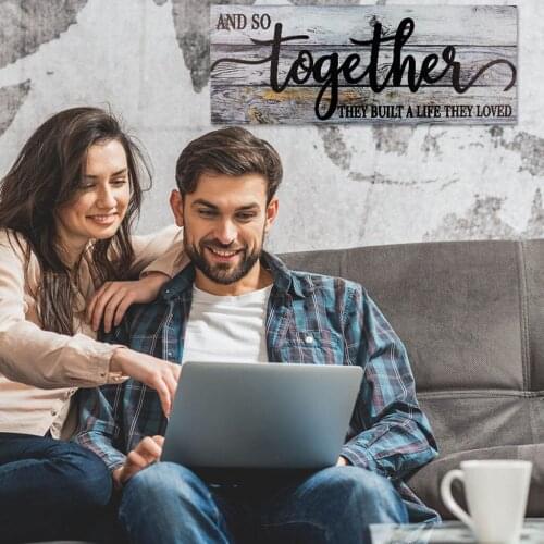 Wall Sign Livingroom Hanging Decoration Bar Home Decor Rectangle Arts Craft