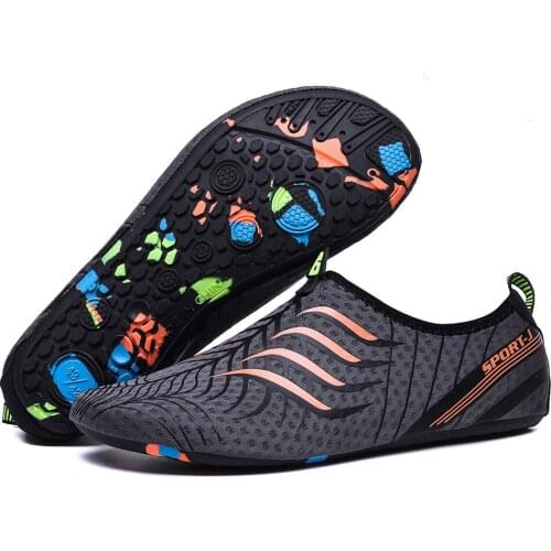 Portable Man Women Barefoot Shoes Slip-on Size 36-49 Unisex Upstream Aqua Water Shoes Quick Dry Breathable Beach Swimming Shoes
