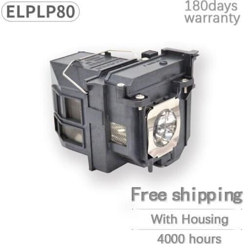 V13H010L80 ELPLP80 for BrightLink Pro 1430Wi/EB-1420Wi/EB-1430Wi/EB-580/EB-580S/EB-585W/EB-585Wi Projector Lamp for EPS0N