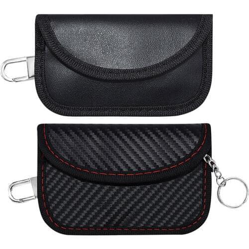RFID Car Key Bag Organizer Case Anti-radiation Signal Shielding Blocking Bag Covers Protection Pouch Wallet Privacy Anti-Theft N
