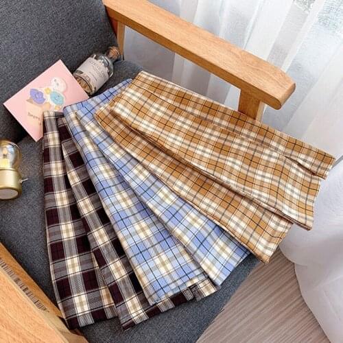 SEDUTMO Summer Sexy Plaid Pencil Skirts Women High Waist Cute Girls Casual Spring Mini Slim Kawaii Skirt ED1579