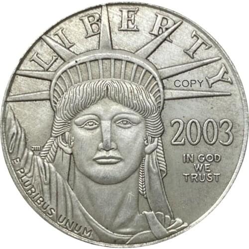 United States of America 100 Dollars Bullion Coinage 2003 Plated Silver Copy Commemorative Coins