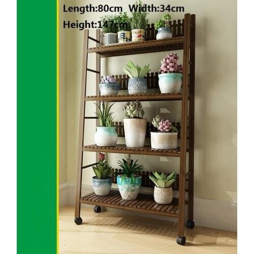 Balkon Indoor Pot Etagere Plante Plantenstandaard Terraza Wood Estanteria Jardin Balcony Rack Outdoor Flower Stand Plant Shelf