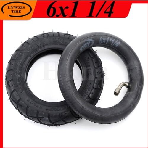 Electric Scooter Parts 6x1 1/4 Inner and Outer Tyre 6*1 1/4 Inflatable Wheel Tire 6 Inch Good Quality Tire