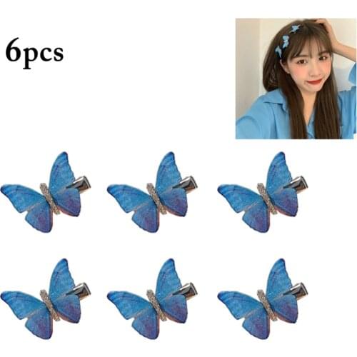 5Pcs Mini Butterfly Hair Clips Women Hairpins Fashion Headpiece Barrette Wedding Hairpins Hair Accessories Hair Styling Tools