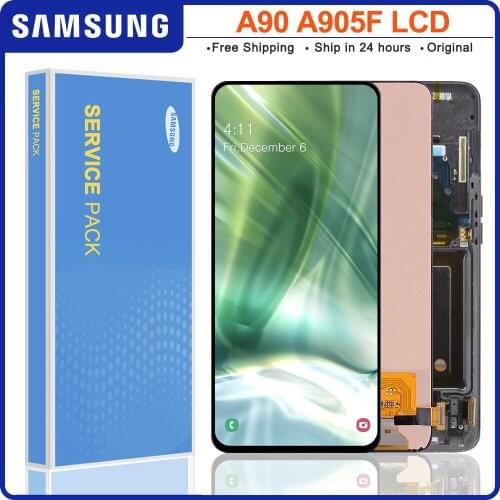 6.7'' Super AMOLED LCDs For Samsung Galaxy A90 A905 LCD Display Touch Screen Digitizer Assembly For SAMSUNG A90 2019 A905F lcd
