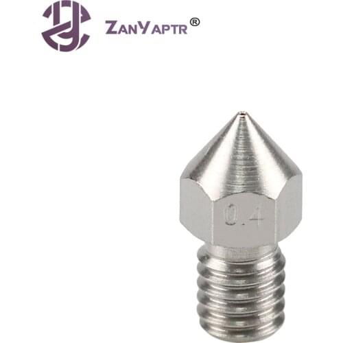 1Pc Stainless Steel MK8 Nozzle 0.2/0.3/0.4/0.5/0.6/0.8/1.0mm MK8 Extruder Print Head For 1.75MM Filament 3D Printer Reprap