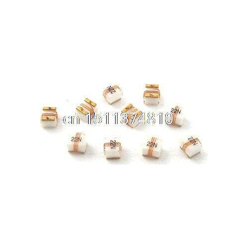 10 Pcs Copper Wire Surface Mounted SMD SMT Coiled Power Inductors 22nh