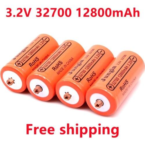 100% Original 32700 12800mAh 3.2V lifepo4 Rechargeable Battery Professional Lithium Iron Phosphate Power Battery with screw