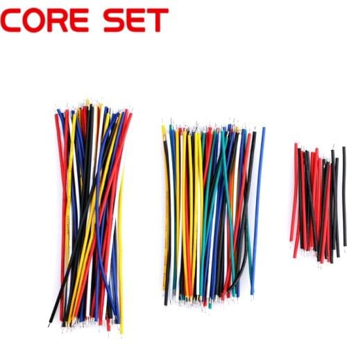 130PC 24AWG Breadboard Jumper Wires Cable Kit Tinning Double Tinned Component Pack Colorful 13 Types 10 Pcs each 5CM 8CM 10CM