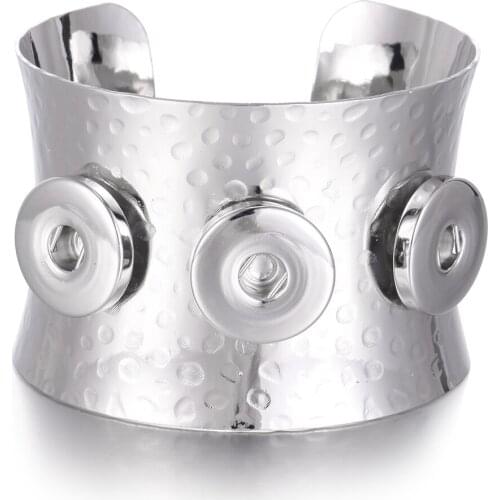 2019 Snap Jewelry Snap Button Bracelet 18mm Cuff Bracelet Bangle Magnet Women Men Jewelry Fit 18mm Snap Buttons Jewelry