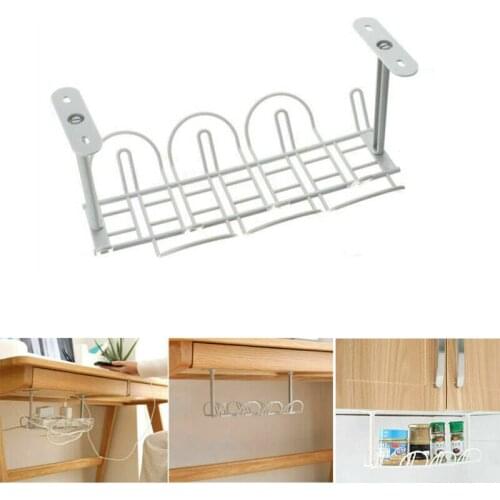 2020 Brand New Under Desk Cable Management Tray Shelf Wire Cord Power Strip Adapter Organizer