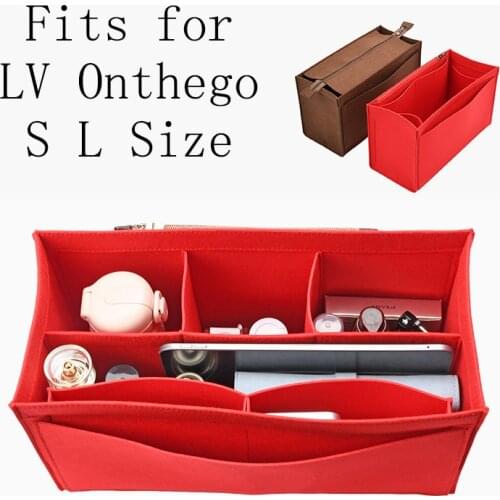 3 Colors Insert Bag Organizer for Onthego Makeup Handbag Organizer Travel Inner Purse Portable Cosmetic On the Go Inside Bags