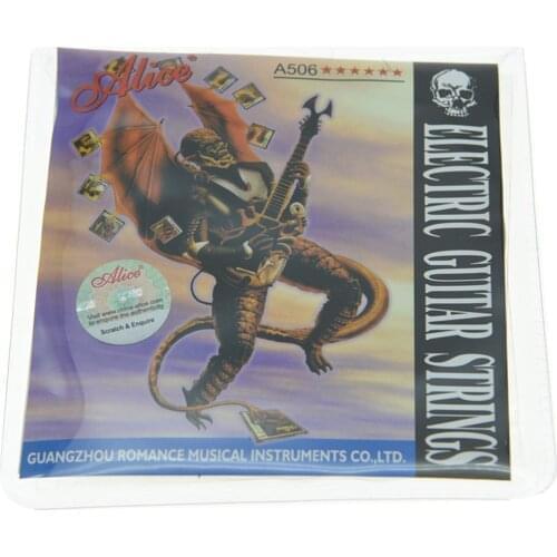 5 Packs Alice Plated Steel Electric Guitar String Super Light Stings 1st-6th (.009-.042)