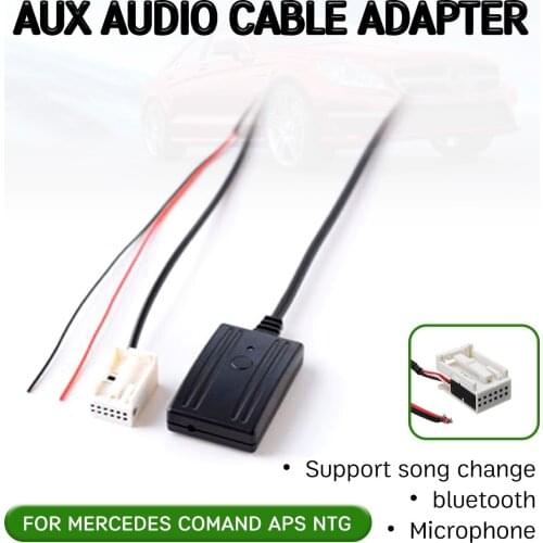 Bluetooth Aux Receiver Cable Adapter Hands-free Hifi Wireless aux module for Mercedes for Benz W169 W245 W203 W209 W164