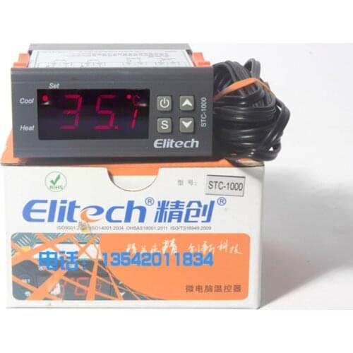 Elitech STC-1000 Aquarium Hatching Seafood Machine Cooling and Heating Temperature Controller Electronic Temperature Controller