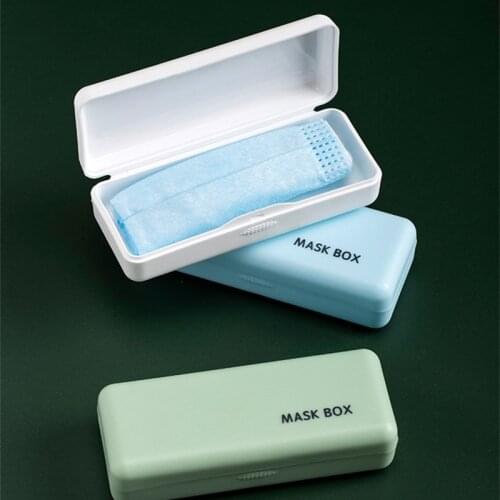 Disposable Mask Storage Box PP Portable Face Masks Universal Container Waterproof Anti-dust Hygienic Mask Holder Organizer